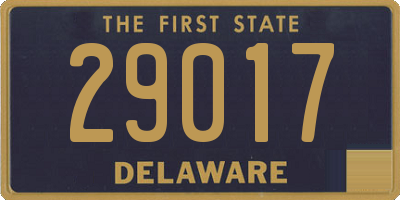 DE license plate 29017