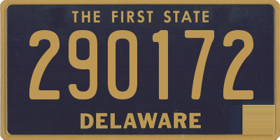 DE license plate 290172