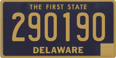 DE license plate 290190