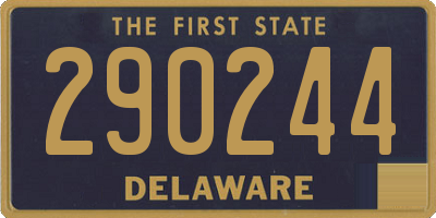 DE license plate 290244