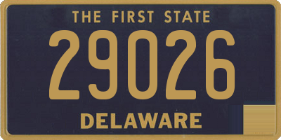 DE license plate 29026