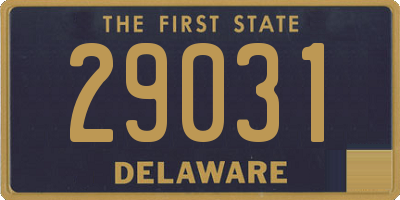 DE license plate 29031