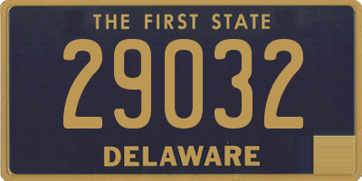 DE license plate 29032