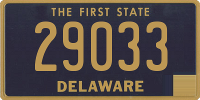 DE license plate 29033