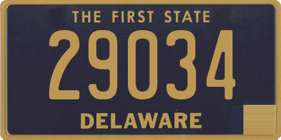 DE license plate 29034