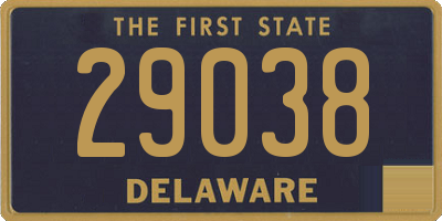 DE license plate 29038