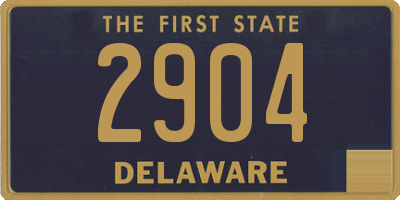 DE license plate 2904