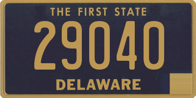 DE license plate 29040