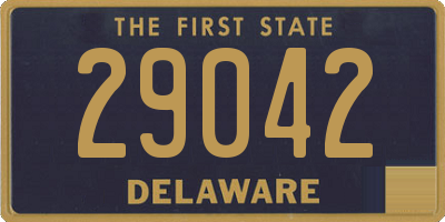 DE license plate 29042