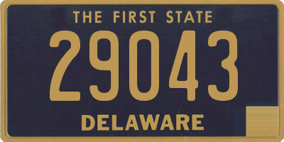 DE license plate 29043