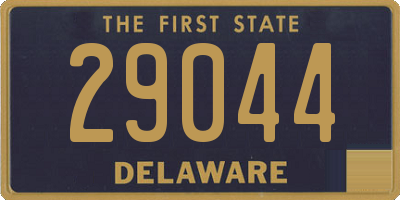 DE license plate 29044