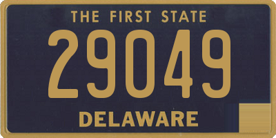 DE license plate 29049