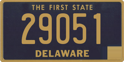 DE license plate 29051