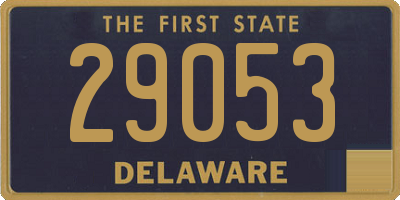 DE license plate 29053