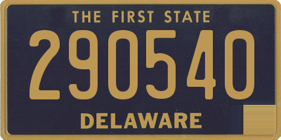 DE license plate 290540