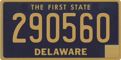 DE license plate 290560