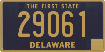 DE license plate 29061