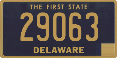 DE license plate 29063