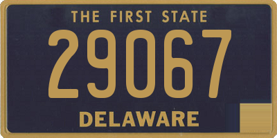 DE license plate 29067