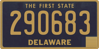 DE license plate 290683