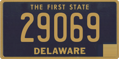 DE license plate 29069