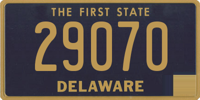 DE license plate 29070