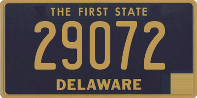 DE license plate 29072