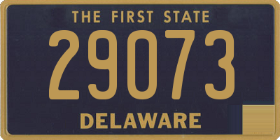 DE license plate 29073