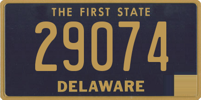 DE license plate 29074