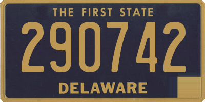 DE license plate 290742