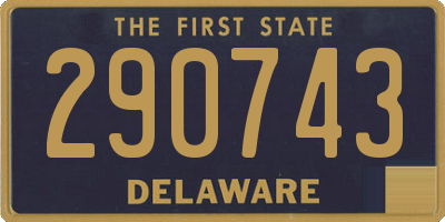 DE license plate 290743