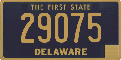 DE license plate 29075