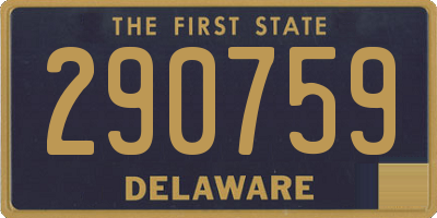 DE license plate 290759