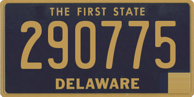 DE license plate 290775