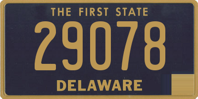 DE license plate 29078