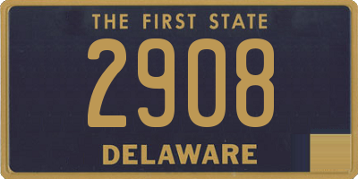 DE license plate 2908
