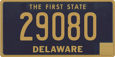 DE license plate 29080