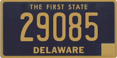 DE license plate 29085