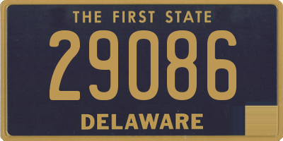 DE license plate 29086