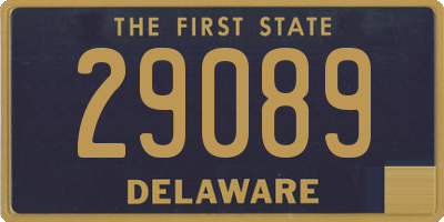 DE license plate 29089
