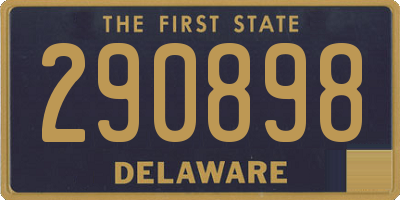 DE license plate 290898