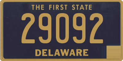 DE license plate 29092