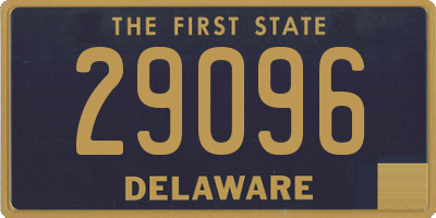 DE license plate 29096