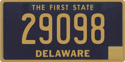 DE license plate 29098