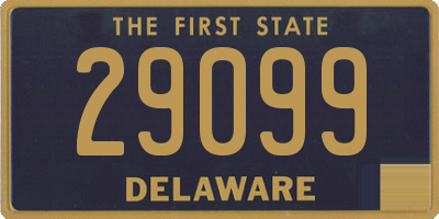 DE license plate 29099