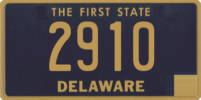 DE license plate 2910