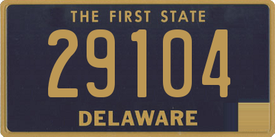 DE license plate 29104