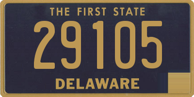 DE license plate 29105