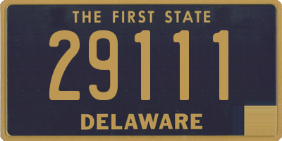 DE license plate 29111