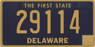 DE license plate 29114